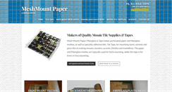 Desktop Screenshot of meshmountpaper.com