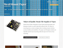 Tablet Screenshot of meshmountpaper.com